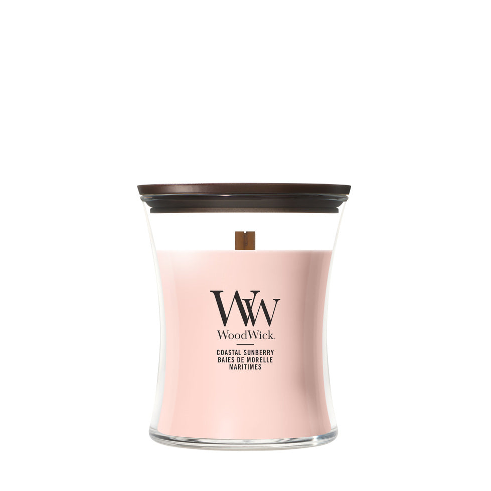 WoodWick Coastal Sunberry geurkaars Medium