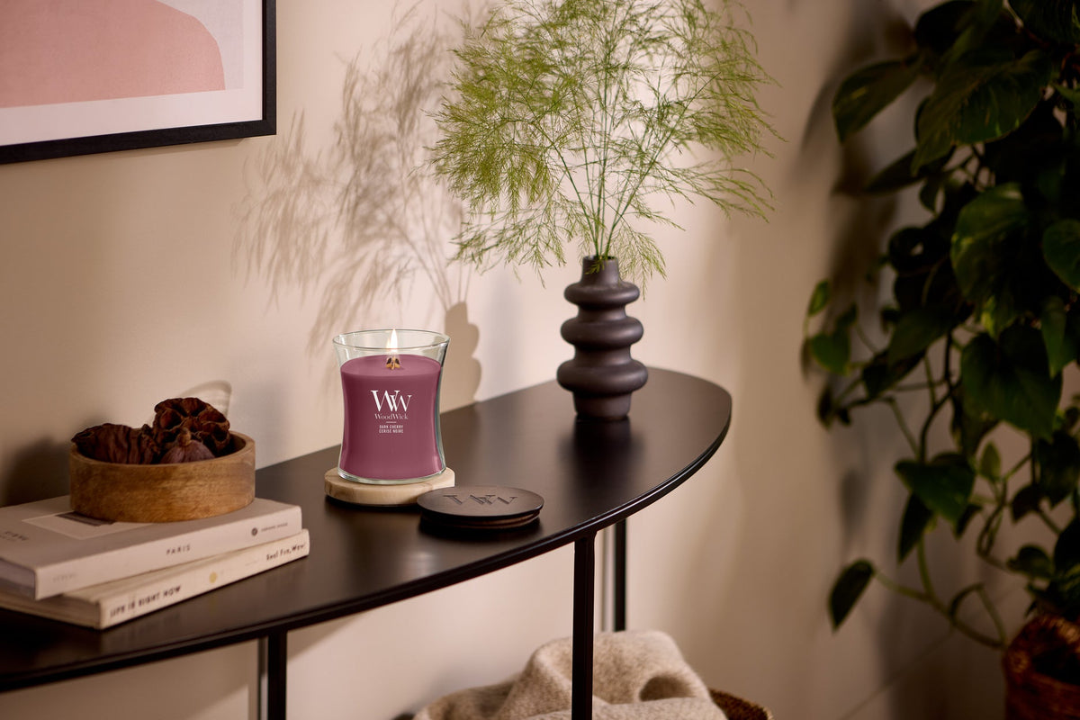 WoodWick Dark Cherry geurkaars