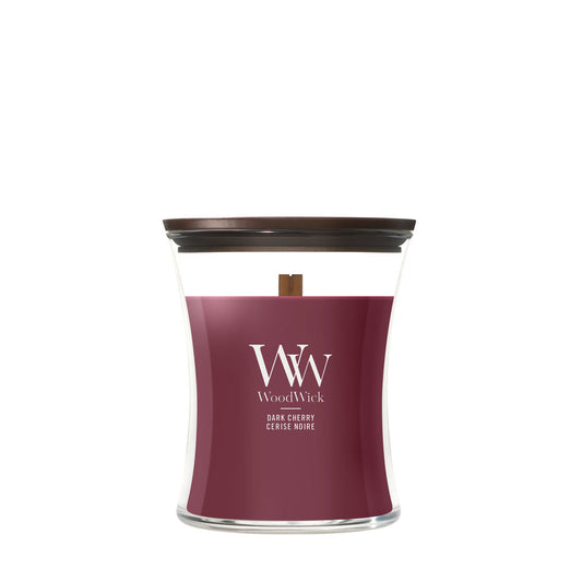 WoodWick Dark Cherry geurkaars Medium
