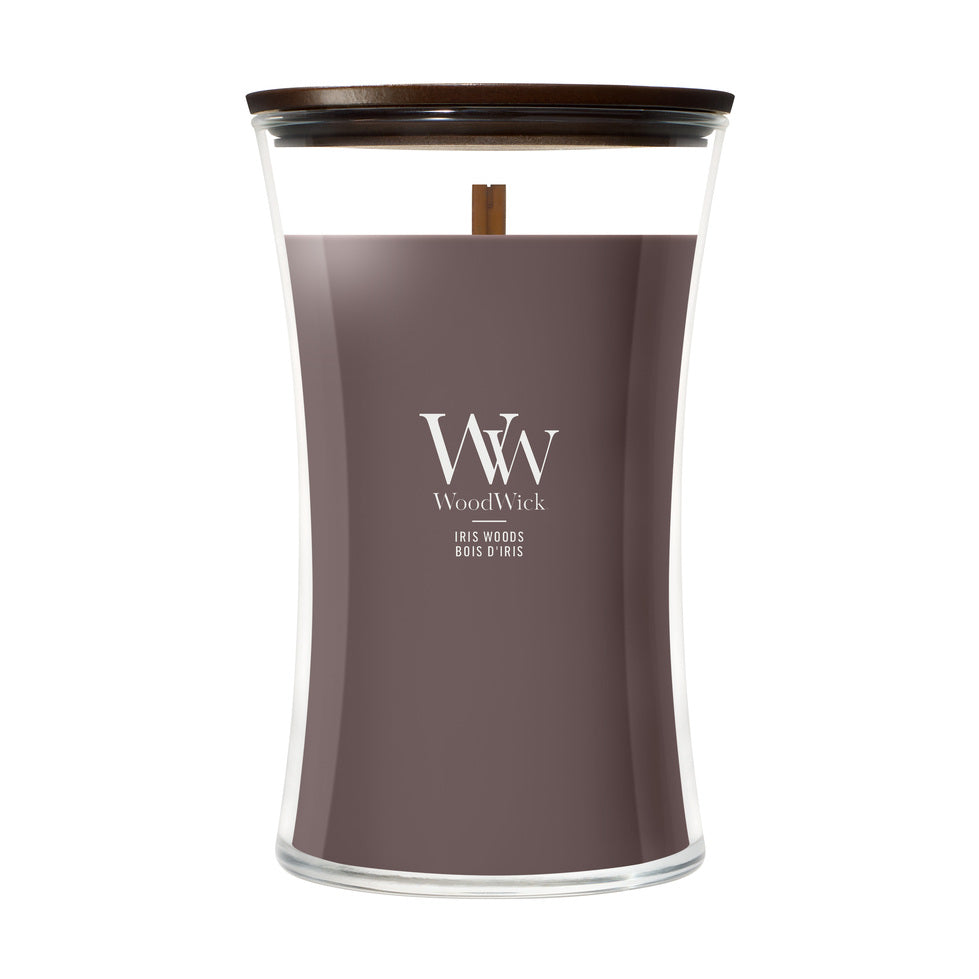 WoodWick Iris Woods geurkaars Large