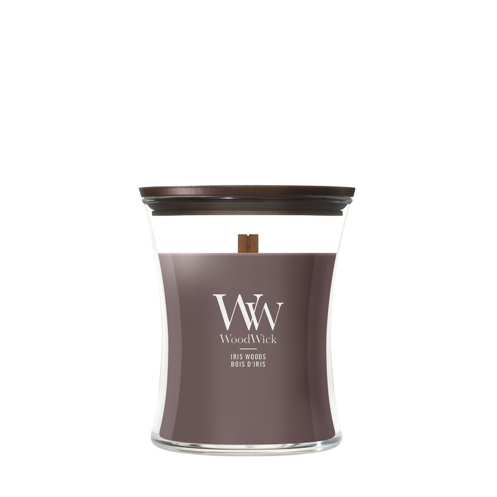 WoodWick Iris Woods geurkaars Medium