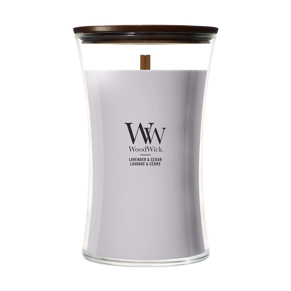 WoodWick Lavender & Cedar geurkaars Large