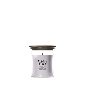 WoodWick Lavender & Cedar geurkaars Mini
