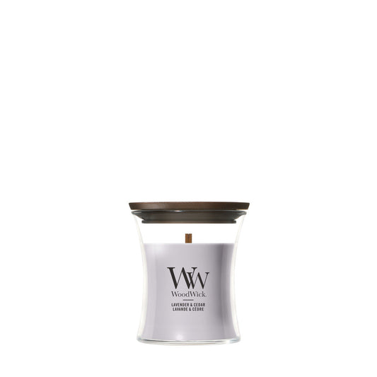WoodWick Lavender & Cedar geurkaars Mini
