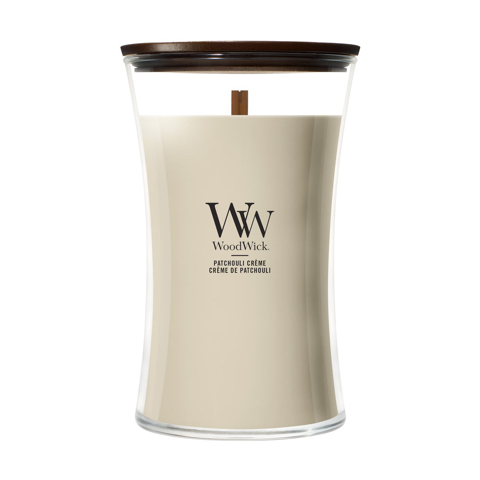 WoodWick Patchouli Creme geurkaars Large