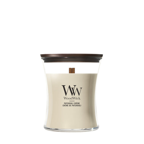 WoodWick Patchouli Creme geurkaars