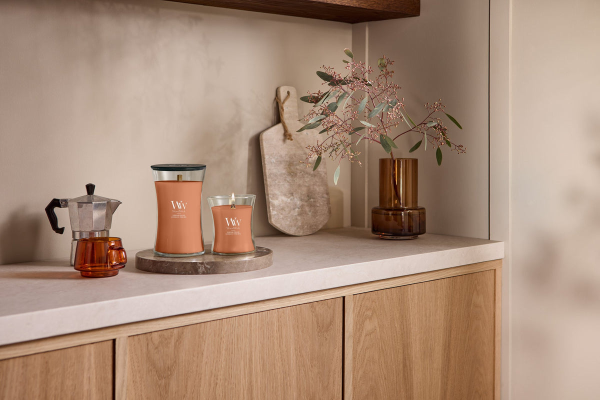 WoodWick Pumpkin Praline geurkaars