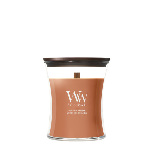 WoodWick Pumpkin Praline geurkaars Medium