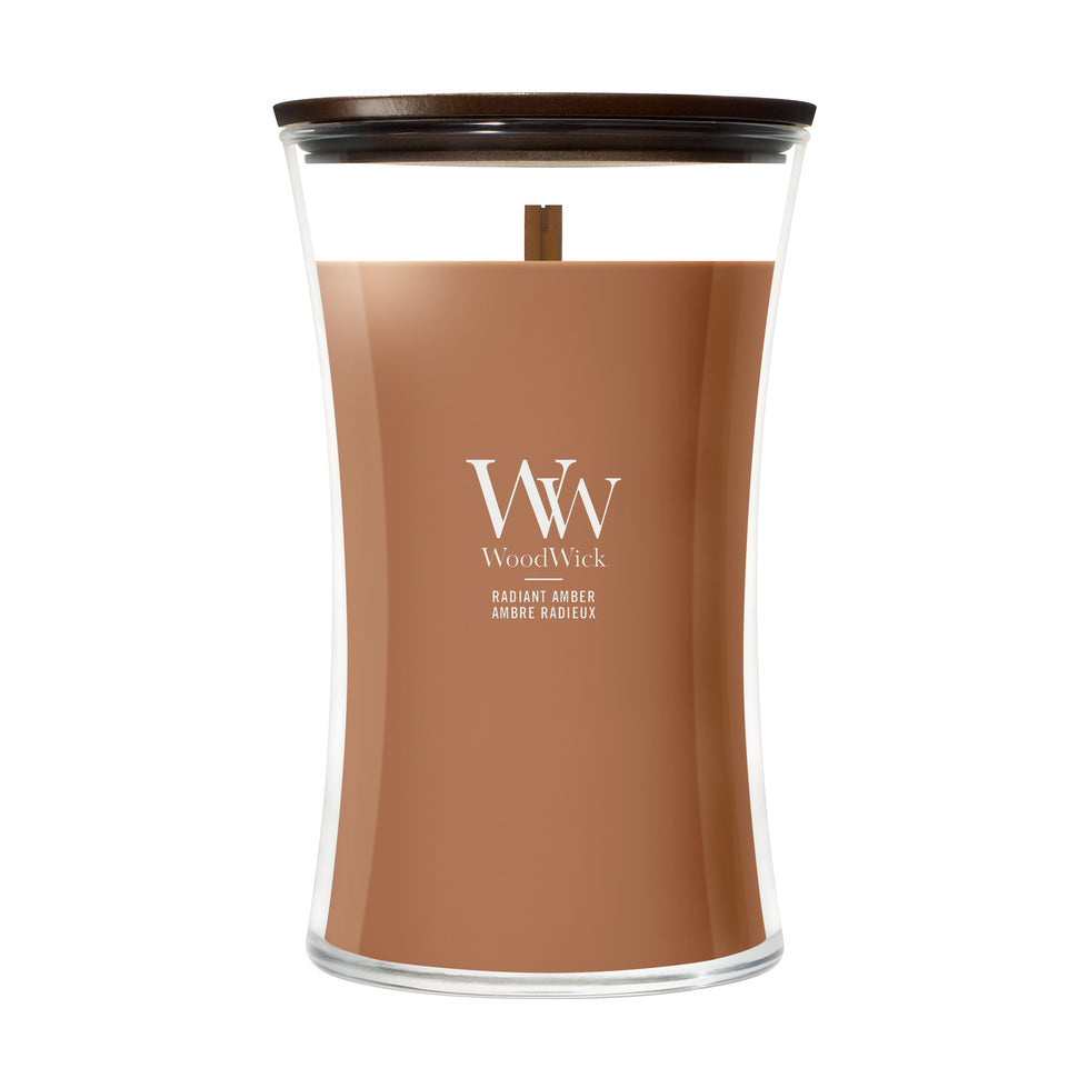 WoodWick Radiant Amber geurkaars Large