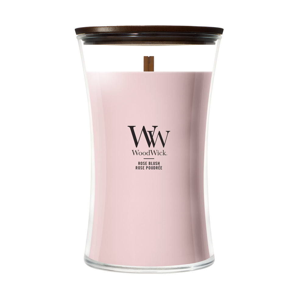 WoodWick Rose Blush geurkaars Large