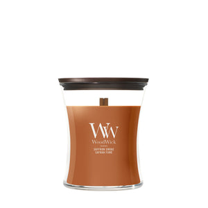WoodWick Saffron Smoke geurkaars Medium