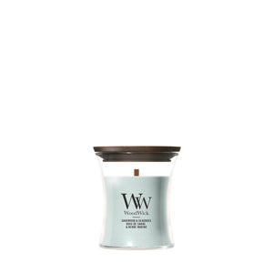 WoodWick Sagewood & Seagrass geurkaars Mini