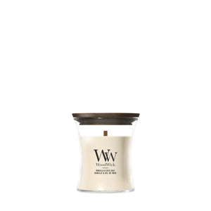 WoodWick Vanilla & Sea Salt geurkaars Mini