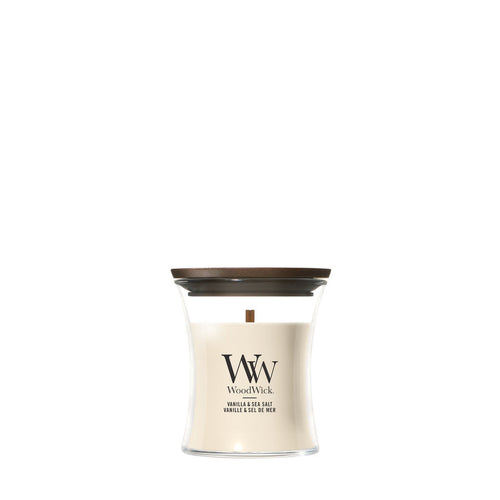 WoodWick Vanilla & Sea Salt geurkaars