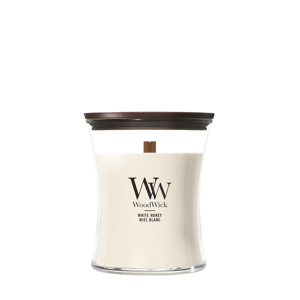 WoodWick White Honey geurkaars Medium