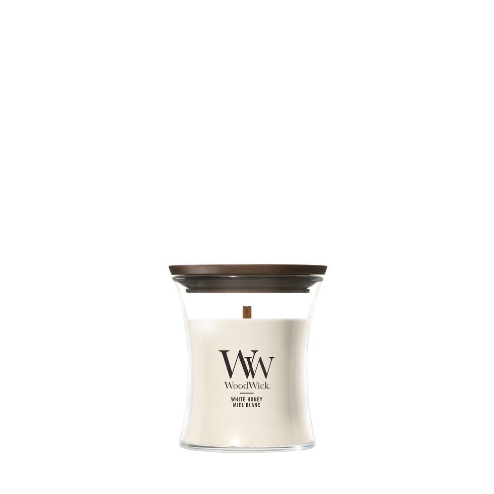 WoodWick White Honey geurkaars Mini