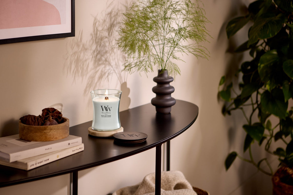 WoodWick White Tea & Jasmine geurkaars