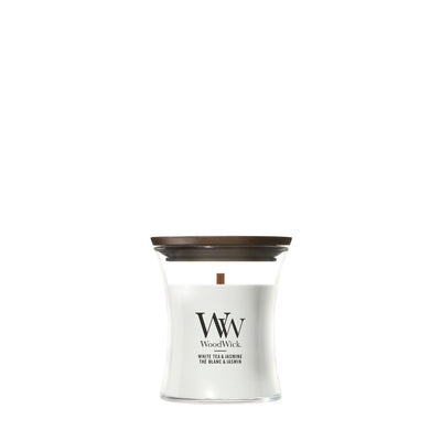 WoodWick White Tea & Jasmine geurkaars Mini