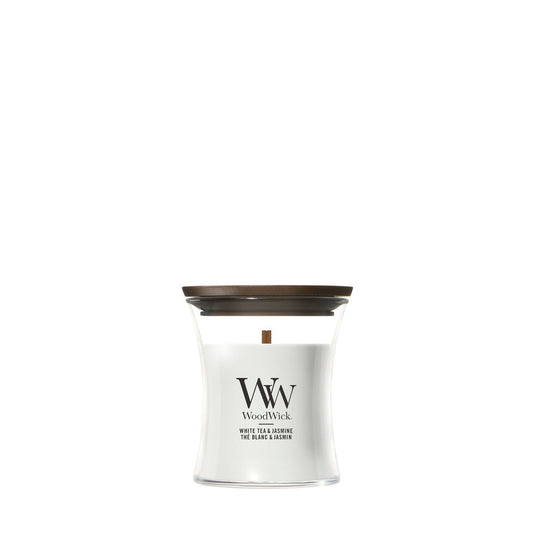 WoodWick White Tea & Jasmine geurkaars Mini