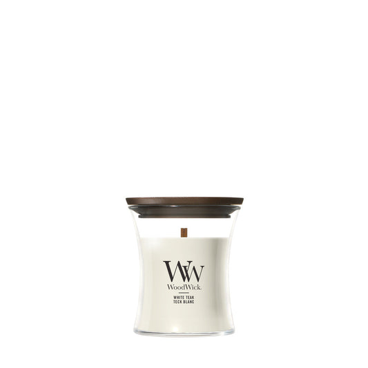 WoodWick White Teak geurkaars Mini