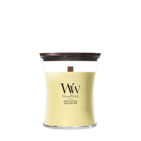 WoodWick Yuzu Vetiver geurkaars