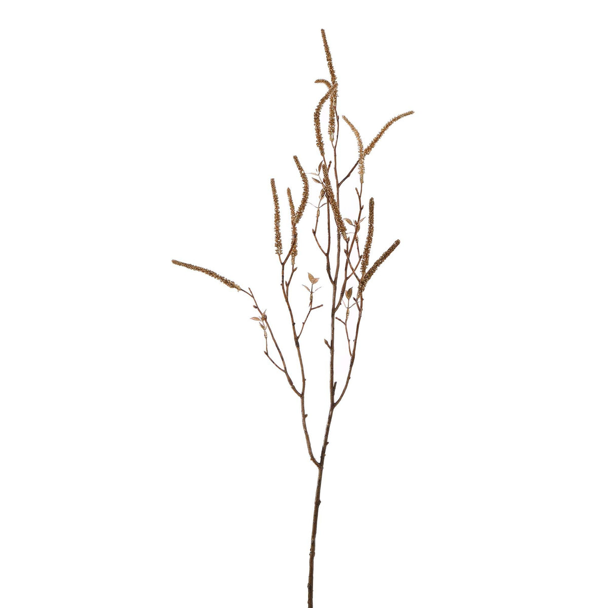 Zijden berkentak goud 81 cm, zijden bloem