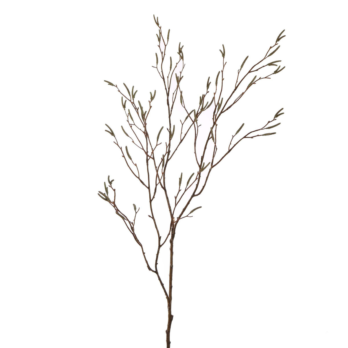 Zijden berkentak groen 100 cm, zijden bloem