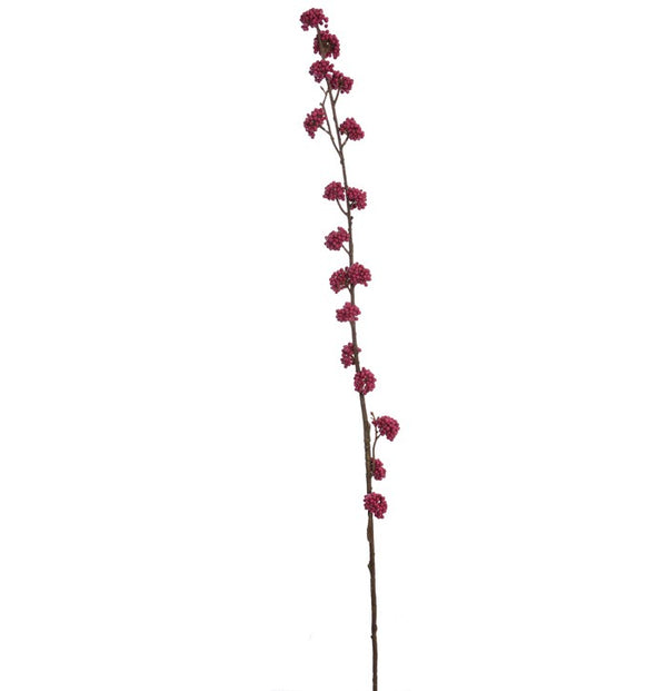 Zijden callicarpa roze 105 cm, zijden bloem