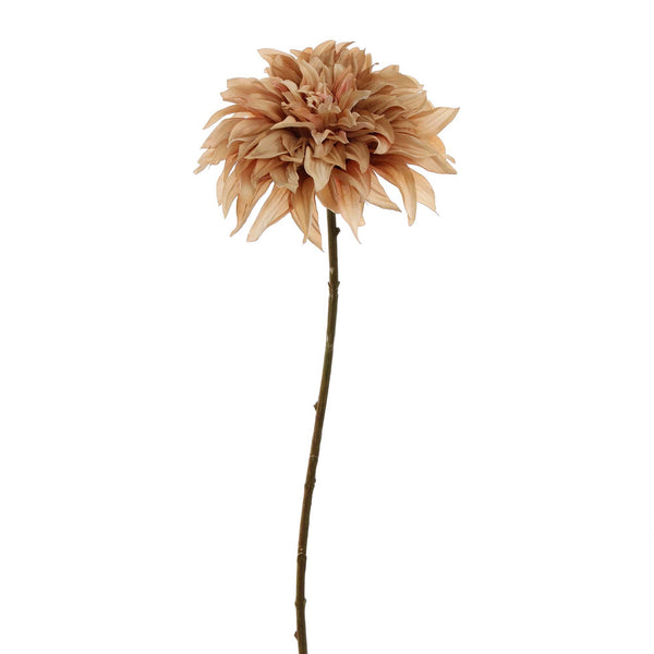 Zijden dahlia beige 62 cm, zijden bloem