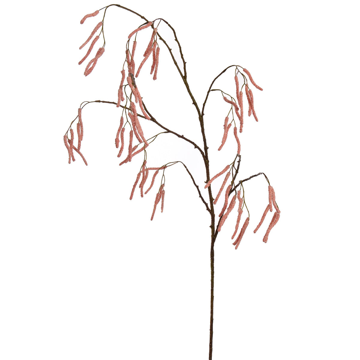 Zijden elzentak roze 121 cm, zijden bloem