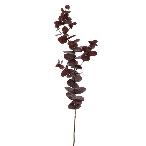 Zijden eucalyptus bordeaux 75 cm, zijden bloem