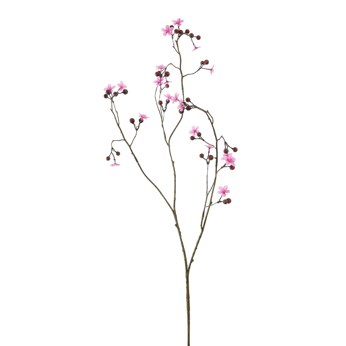 Zijden sambucus nigra roze 98 cm, zijden bloem