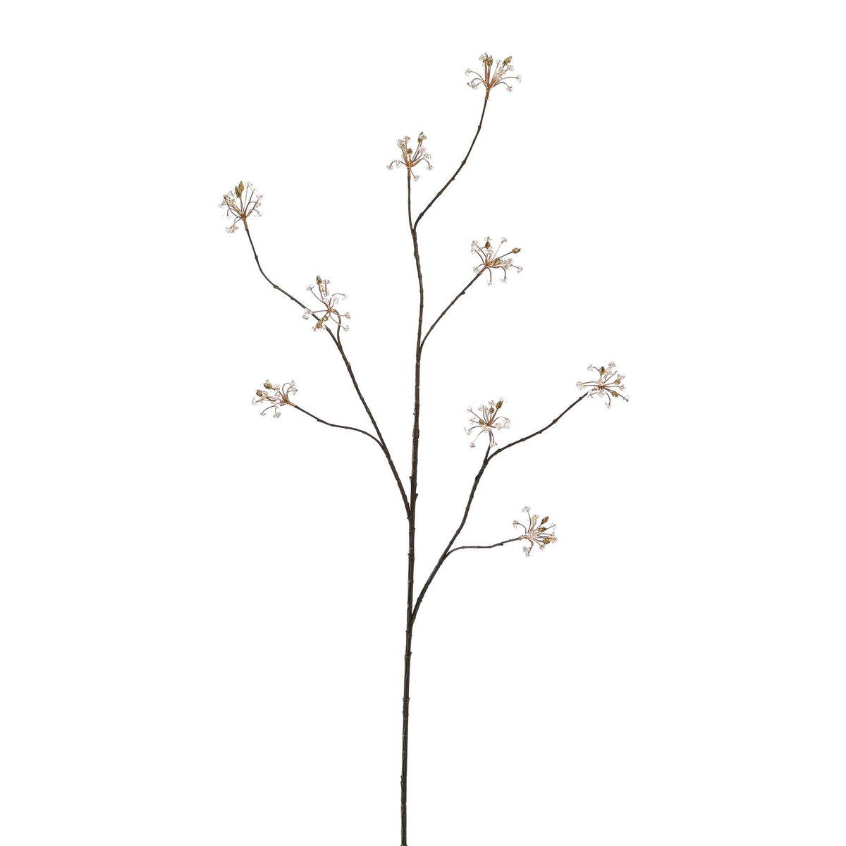 Zijden sneeuwbal wit 113 cm, zijden bloem