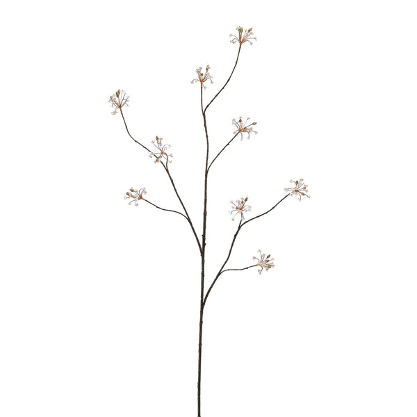 Zijden sneeuwbal wit 113 cm, zijden bloem